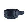 CTM Men's Sleek Leather Adjustable Ratchet Belt, Xlarge, Black