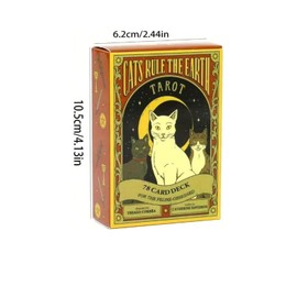 Yoimckay Komplettes Kartenspiel 78, Wahrsagerkarte, Wahrsagkarte des Schicksals, klassische Tarotkarten für Anfänger, ein Kartenspiel für Freunde und Familie