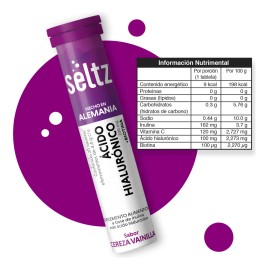 Mix Suplementos Colágeno+ A. Hialurónico+ Vitamina E 3 Tubos Tabletas efervescentes Seltz