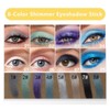 Daeuwiutr Light Blue Eyeshadow Stick, Highlighter Eye Liner,Eye Brightener Stick,