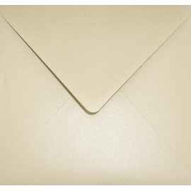 Netuno 25 Square Envelopes Mother of Pearl Sand 153 x 153 mm 120 g Aster Metallic Sand Shiny Envelopes Square Invitation Envelopes Metallic Elegant Envelopes Wedding Envelopes
