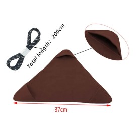 Taburete Triangular Ligero Para Acampar Con Cuerda De 2 M, M