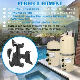 59023700 Manifold Top with Air Bleed Replacement for Pentair FNS Plus DE Filter and Spa D.E. Filter Compatible with FNS24,FNS36, FNS48, FNS60 | Replace V38-140 and 25357-600-000 Pentair Pool Filters