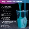 LET'S RESIN Super Elastic Silicone Mold Making Kit 10A,70.5oz Teal