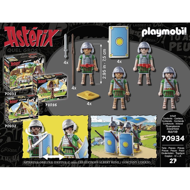 Playmobil Asterix 70934 Roman Troop, Toy for Children Ages 5+