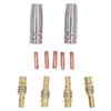 MIG Welding Consumables Kit Copper Contact Tips Connecting Rods Nozzle