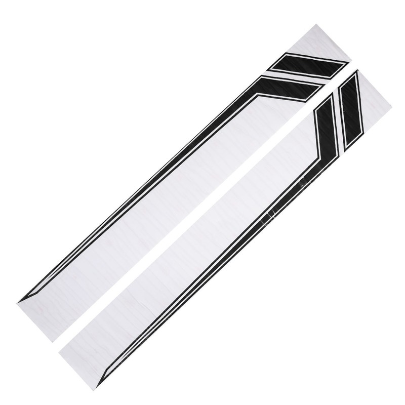 2pcs Car Side Door Sticker Waterproof Universal Sports Racing Style