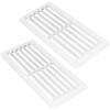 Five Oceans FO590-M2 Rectangular Boat Marine Louvered Ventilators, White Durable