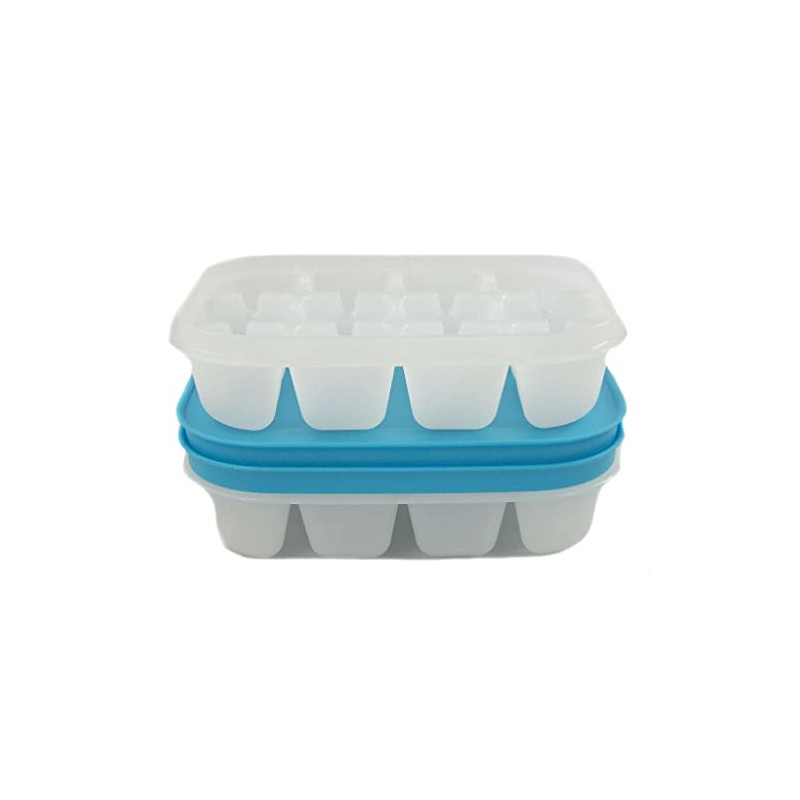 Tupperware Mini Cubes Ice Cubes White Blue (2)