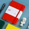 KISUOMAOYI A5 Notebook with Lined Pages and Expandable Paper Pocket