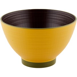 Ishida JAPAMO Soup Bowl, Made in Japan, Yamabuki Tea, 4.7 x 4.7 x 3.0 inches (12 x 12 x 7.5 cm)