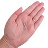 Pack of 100 Metal 25mm Screw Eyes - Heavy Duty