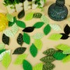 Mililanyo Pack of 100 Padded Felt Fake Leaf Velvet Leaf