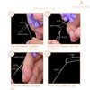BEADNOVA Needle Threaders 25pcs Plastic Flower Head Sewing Needle Threader