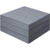 Olee Sleep Tri-Folding Memory Foam Topper, 4", Gray, Single size,