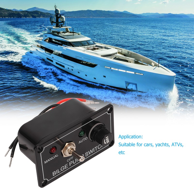 3 Way Bilge Pump Switch Rocker Toggle Switch Panel Marine