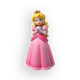 Princess Stickers for Kids Teens Doll Anime Decal Sticker Waterproof Vinyl for Car Window Water Bottle Tumbler Vanity Skateboard Laptop Luggage Fridge Color Peach Pink Size 6.6 Inches Tall x 3" Wide