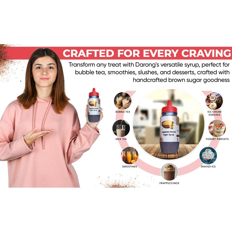 Darong Premium Flavoring Concentrated Syrup for Bubble Tea 16 oz