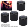 4 Pcs Electric Bass Knob Dome Metal High End Shell