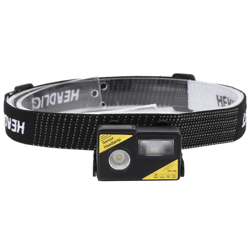 K180 LED Lightweight USB Charging Headlamp Hat Clip Integrated Induction