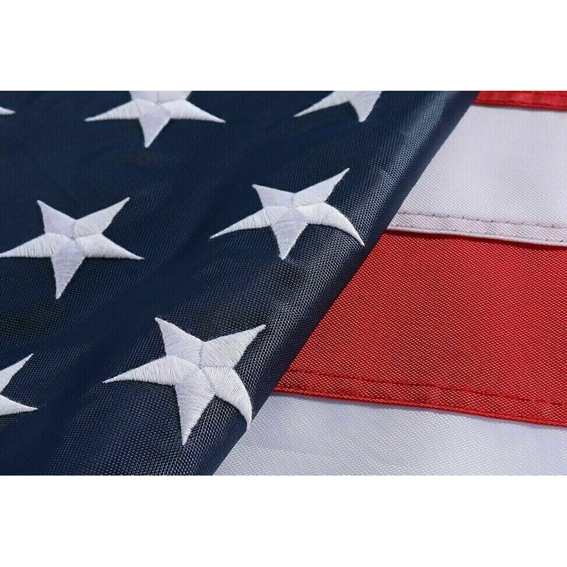 RFCO 3x5ft US American Flag Heavy Duty Embroidered Stars Sewn