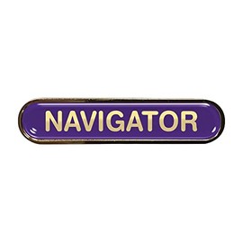 Capricornone Navigator Gel Domed Purple School Bar Badge