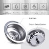 VARNAHOME Standard 3-1/2 Kitchen Sink Stainless Steel Drain Assembly With