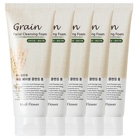 Grain Facial Cleansing Foam 150ml Pack of 5 Hypoallergenic/Nourishing/Moisturizing / 곡물 페이셜 클렌징 폼 150ml 5개입 저자극영양수분