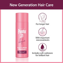 Plantur 21#longhair Caffeine Shampoo for Long and Brilliant Hair 2x 200ml | Improves Hair Growth and Repairs Stressed Hair | No Silicones No Parabens | Energy Kick for Hair Roots