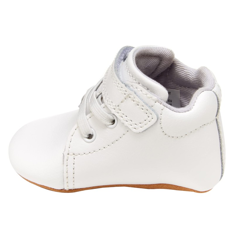 Stride Rite Baby Boys PW-Elliot Crib Shoe, White, 3 Infant