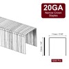 uxcell 20 Gauge Narrow Crown Staples 7/16" x1/2", 5200Pcs Galvanized