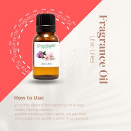 1 fl oz Lilac Lilies Fragrance Oil (Glass Bottle w/Euro Dropper) - GreenHealth
