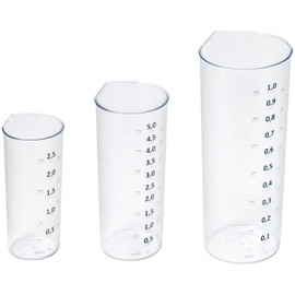 Plast Team Design Measuring Jugs Set of 3 0.25 L / 0.5 L / 1 L