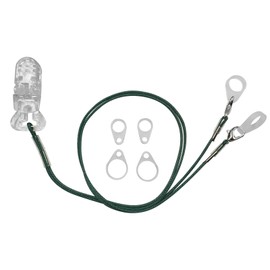 Hearing Aid Clip for Seniors Adults - Anti-Lost Lanyard Protector BTE Clip Holder Rope with Loops and Clip and Security Clip（Green)