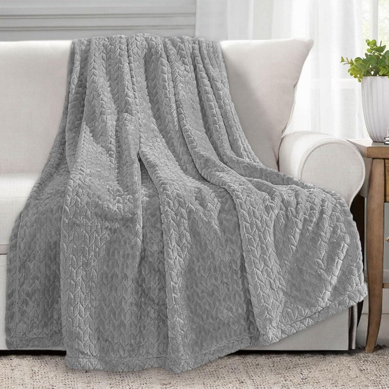 Homebliss Cuddly Blanket, 130 x 150 cm, Fluffy Fleece Blanket,