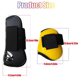 AIMALL Set of 4 Equestrian Horse Leg Protectors, Durable Dive Material with Velcro Straps, Enhanced Joint Protection, Blue, Size Large