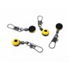 Honbay 100pcs Fishing Line Shank Clip Connector Swivels Sinker Slides