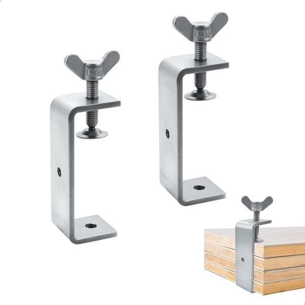 2 Pc C Clamp, Heavy Duty C Clamp, Stainless Steel