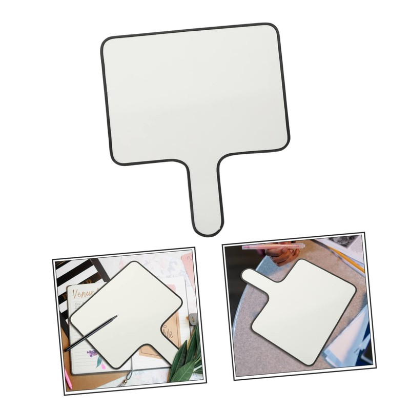 Operitacx Hand Holding Placard Answer Board Double-sided Whiteboard for Boys