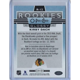 2019-20 Upper Deck O-Pee-Chee Glossy #R12 Kirby Dach Rookie Card RC Hockey Card Chicago