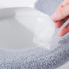 AYNKH 3PCS Soft Thicker Toilet Seat Warmer with Handles, Button