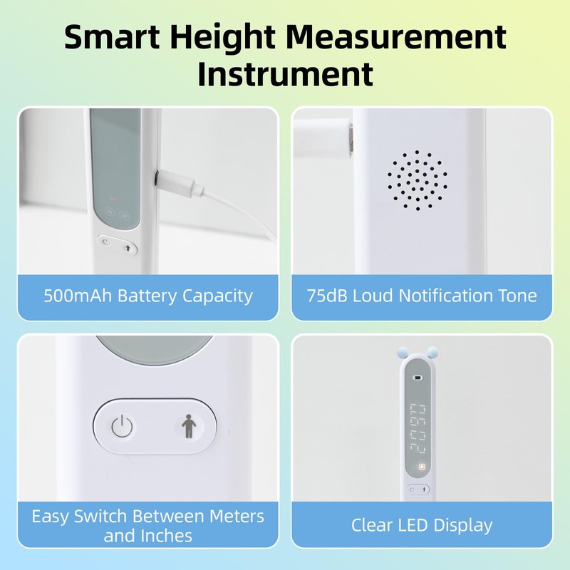 Umimile Portable Height Measurement for Kids- Handheld Cordless Infrared Height