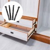 Gadpiparty Drawer Slide Rails for Furniture 2 Sectioned Easy to