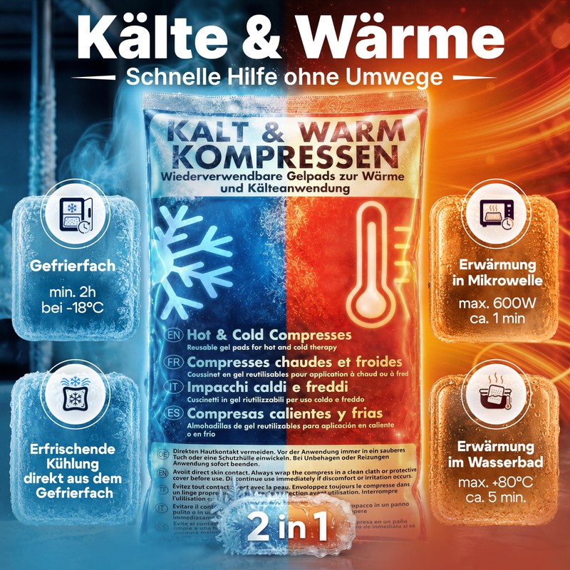 HELDENWERK® Cold Warm Compress | Cool Packs Gel for Children