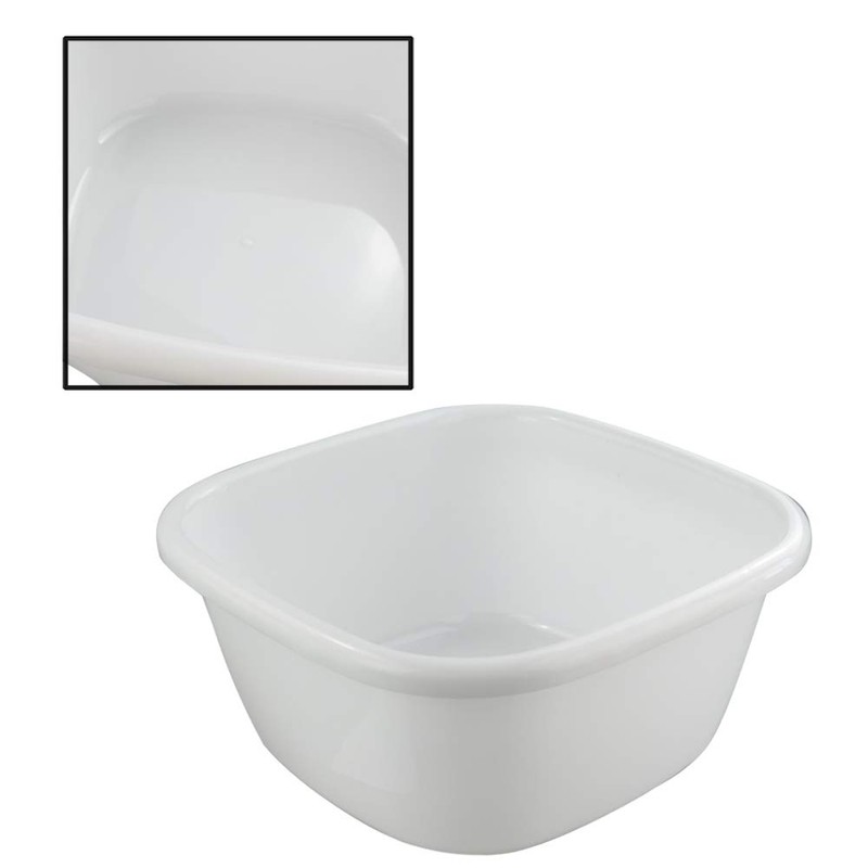 Wekiog Lavabo Palangana de Plástico Grande, 18 Cuartos, 2 Paquetes