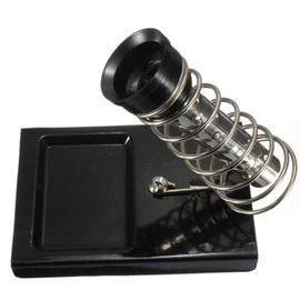 Soldering Iron Stand Metal Solder Iron Support Welding Station Holder Base + Sponge