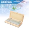 50pcs Biology Glass Prepared Microscope Slides Lab Specimens With Wood