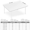 Yesad - Mantel rectangular lavable con elástico, ajustable impermeable para
