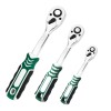 Unbranded 3 Pcs 1/4" 3/8" 1/2" Drive Ratchet Socket Wrench