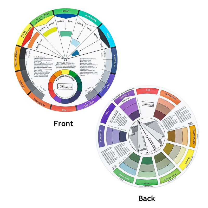 Wigearss Color Mixing Wheel Package for School Office Learning Guide